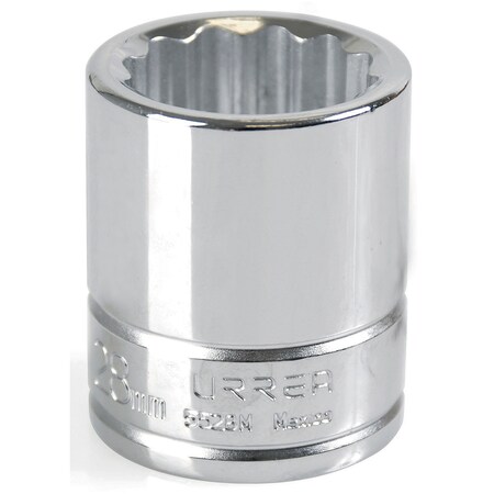 Urrea 3/4" Drive 12-Point Short Socket 28MM 5528M